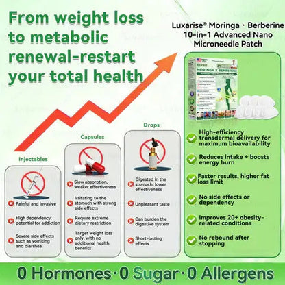 Moringa & Berberine 10-in-1 Advanced Nano Microneedle Patch